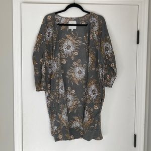 Madewell painted blooms kimono